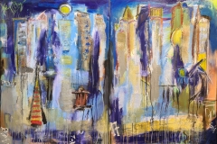 lost-in-the-city                   2x70x100cm     #191